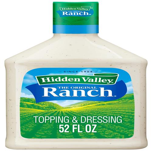 Hidden Valley Original Ranch Salad Dressing And Topping, 52 Ounce Bottle (Package May Vary)