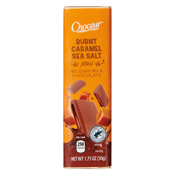 Choceur Milk Chocolate Burnt Caramel Sea Salt Bar, 1.75 oz