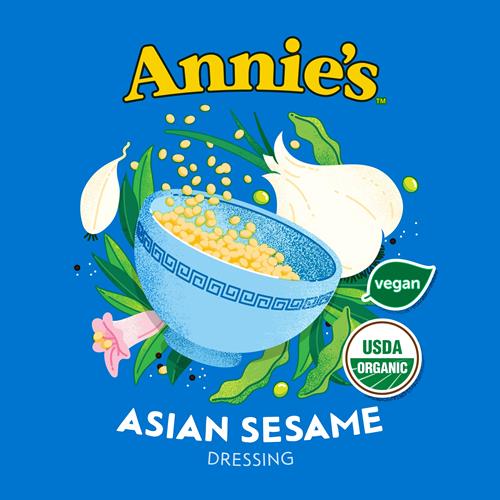 Annies Organic Asian Sesame Salad Dressing, Non-Gmo, 8 Fl Oz
