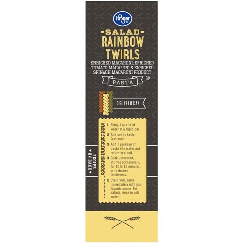 Kroger Salad Rainbow Twirls Pasta 12 oz