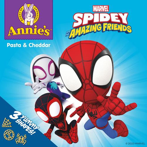 Annies Marvel Spidey And His Amazing Friends Macaroni And Cheese, Pasta And Cheddar, 6 Oz