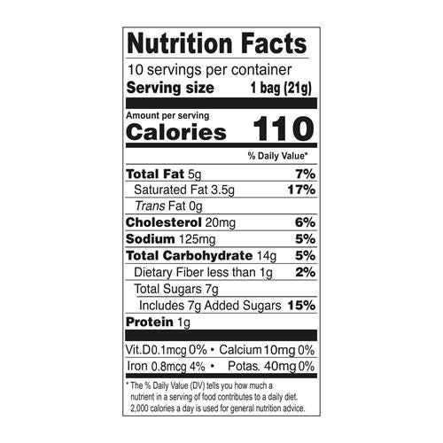 Tates Bake Shop Tiny Chocolate Chip Cookies, 10 Snack Packs