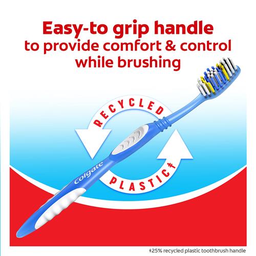 Colgate Extra Clean Toothbrush, Soft Toothbrush For Adults Packaging May Vary, 6 Count