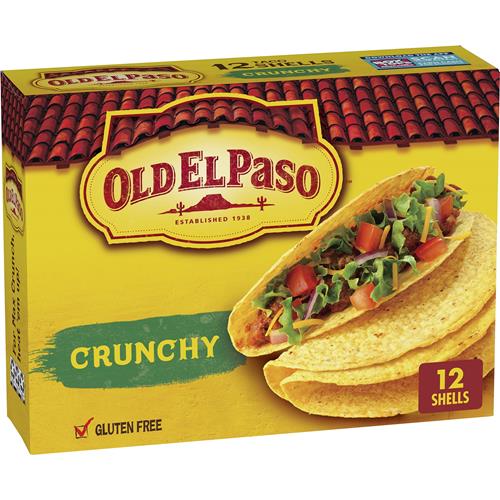 Old El Paso Crunchy Taco Shells, Gluten-Free, 12 Ct., 4.6 Oz.
