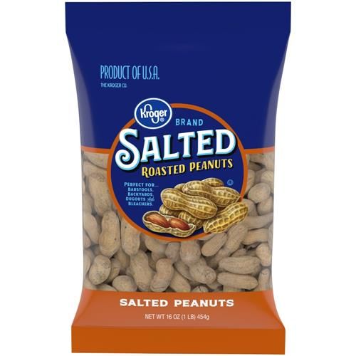 Kroger Salted Roasted In-Shell Peanuts 16 oz