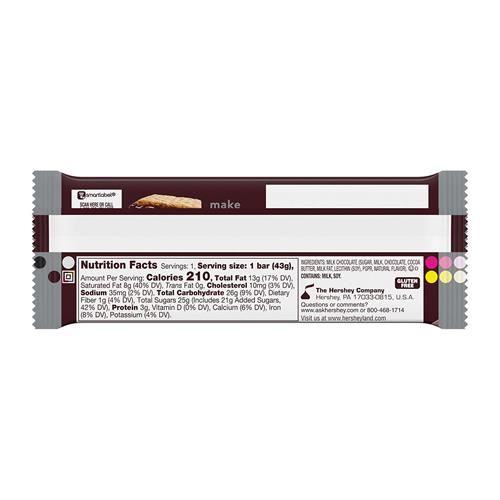Hersheys Milk Chocolate Candy Bar, 1.55 Oz