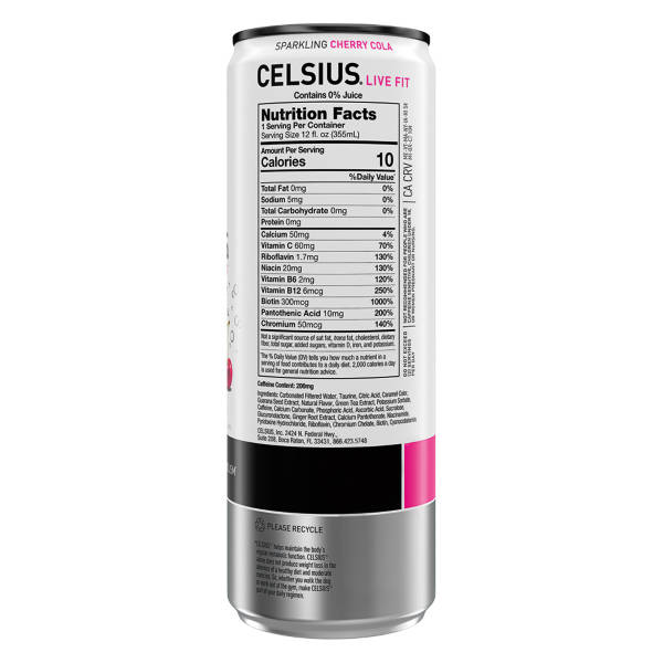 Celsius Cherry Cola - 12 fl oz