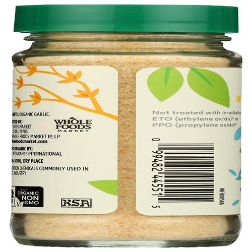 Whole Foods Market, Organic Garlic Granules, 2.57 Ounce