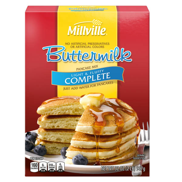 Millville Complete Buttermilk  Pancake & Waffle Mix, 32 oz