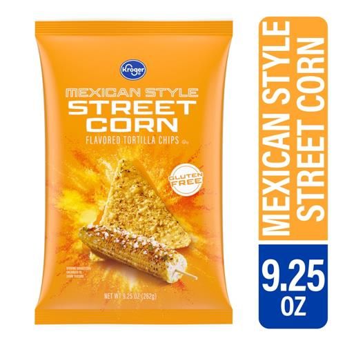 Kroger Mexican Style Street Corn Tortilla Chips 9.25 oz