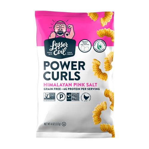 Lesserevil, Power Curls Himalayan Pink Salt, 4 Ounce (Packaging May Vary)