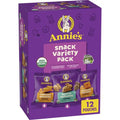 Annies Organic Variety Pack, Cheddar Bunnies, Bunny Grahams And Cheddar Squares, 12 Pouches, 11 Oz