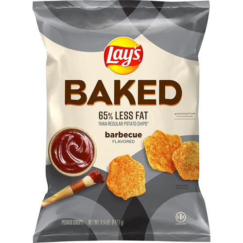 Lays Oven Baked Barbecue Flavored Potato Crisps, 6.25 Oz