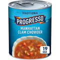 Progresso Traditional, Manhattan Clam Chowder Canned Soup, Gluten Free, 19 Oz.