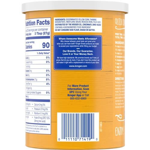 Kroger Yellow Corn Meal 24 oz