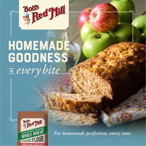Bobs Red Mill Organic Whole Wheat Flour, 5Lb (Pack Of 1) - Non Gmo, Whole Grain, Vegan, Kosher