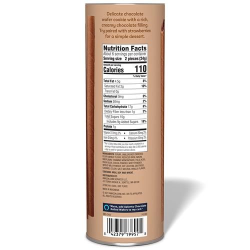 Aplenty Chocolate Rolled Wafers, 5 Oz