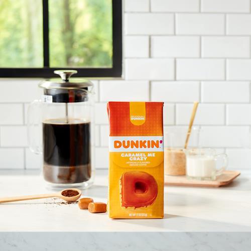 Dunkin Caramel Me Crazy Flavored Ground Coffee, 11 Ounce (Pack Of 1)