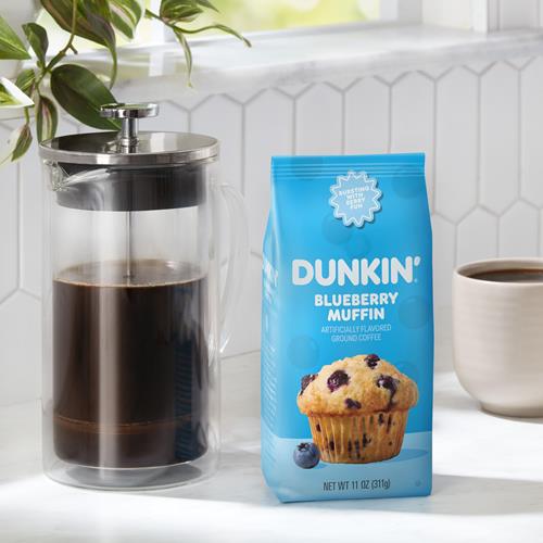 Dunkin Blueberry Muffin Flavored Ground Coffee, 11 Ounce