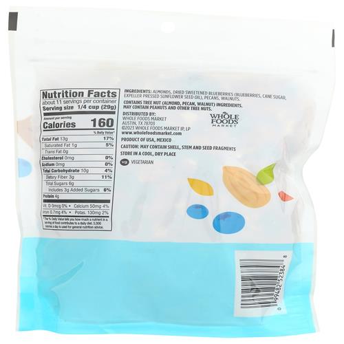 Whole Foods Market Blueberry & Nut Trail Mix, 11 Oz