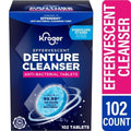Kroger Antibacterial Denture Cleanser Effervescent Tablets 102 count