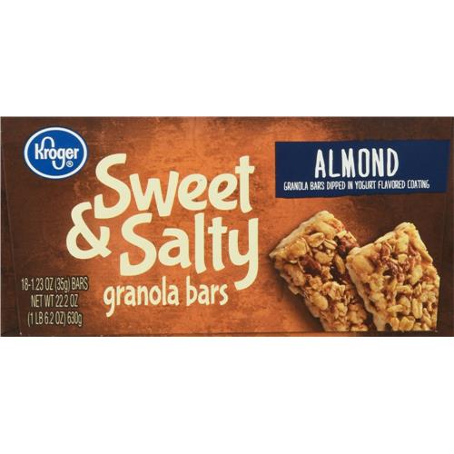 Kroger Sweet & Salty Almond Granola Bars 18 ct