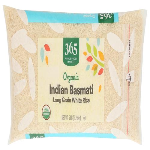 Whole Foods Market, Organic White Basmati Rice, 5 Pound, 80 Ounce