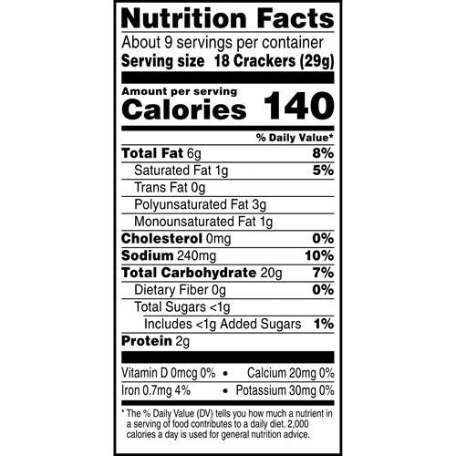 Cheez-It Grooves Crunchy Cheese Crackers, Snack Crackers, Lunch Snacks, Sharp White Cheddar, 9Oz Box (1 Box)