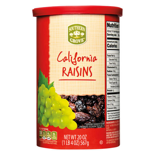 Southern Grove California Raisins, 20 oz