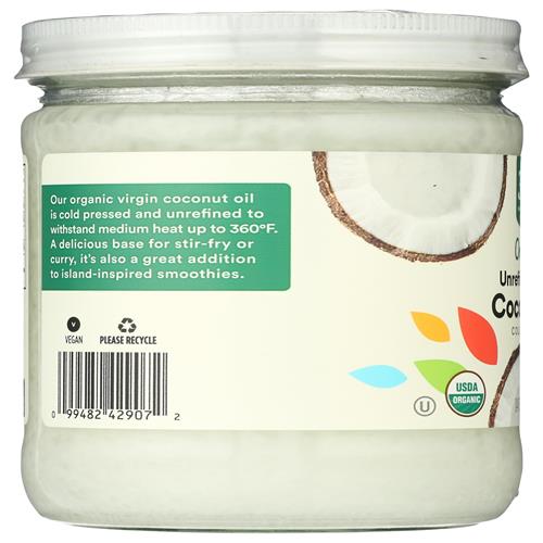 Whole Foods Market, Organic Unrefined Coconut Oil Virgin, 14 Fl Oz