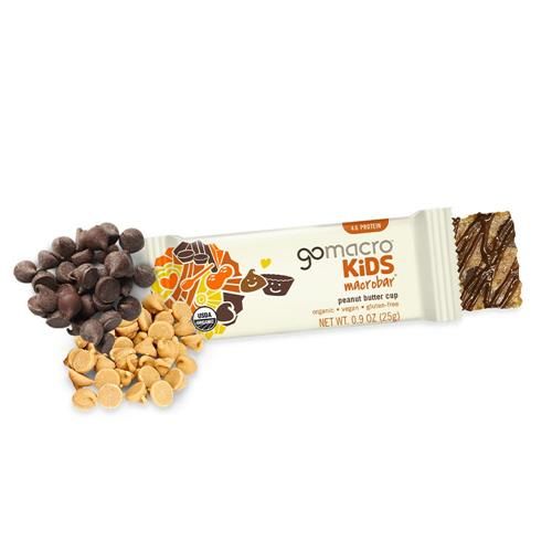 Gomacro Kids Macrobar Organic Vegan Snack Bars - Peanut Butter Cup (0.90 Ounce Bars, 7 Count)