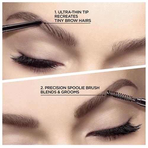 Loreal Paris Makeup Brow Stylist Definer Waterproof Eyebrow Pencil, Ultra-Fine Mechanical Pencil, Draws Tiny Brow Hairs And Fills In Sparse Areas And Gaps, Dark Brunette, 0.003 Ounce (Pack Of 1)