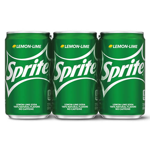 Coca-Cola Sprite Mini Cans - 6 Pack, 7.5 fl oz