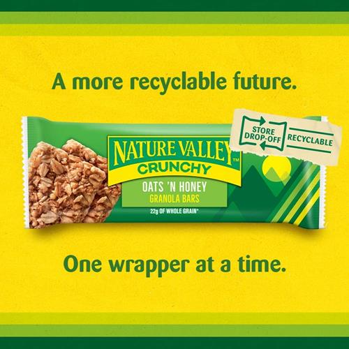 Nature Valley Crunchy Granola Bars, Oats N Honey, 12 Bars, 8.94 Oz (6 Pouches)