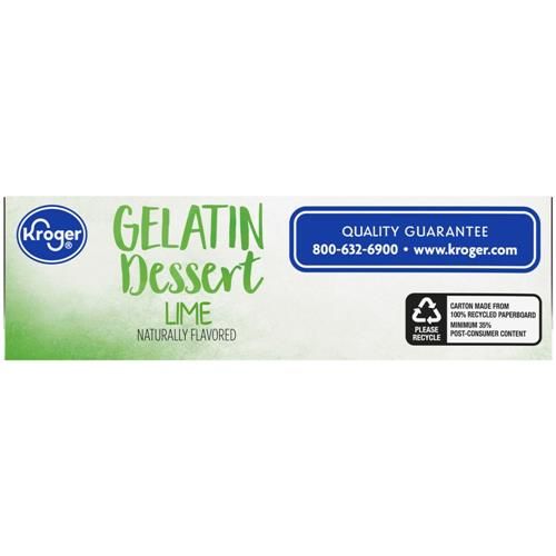 Kroger Lime Gelatin Dessert Mix 3 oz