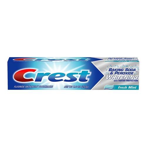 Crest Baking Soda & Peroxide Whitening With Tartar Protection Toothpaste, Fresh Mint, 8.2 Oz