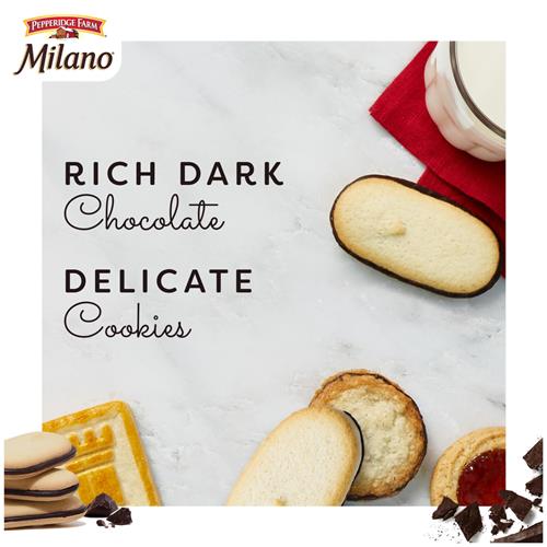 Pepperidge Farm Milano Dark Chocolate Cookies, 6 Oz Bag (15 Cookies)