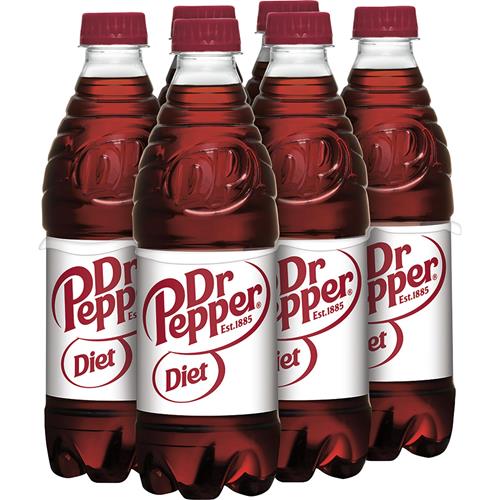 Diet Dr Pepper, .5 L Bottles (Pack Of 6)