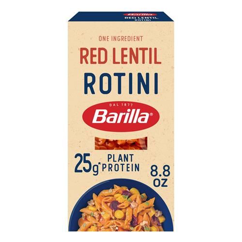 Barilla Red Lentil Rotini Pasta, 8.8 Oz - Vegan, Gluten Free, Non Gmo & Kosher - Made With Plant Based Protein