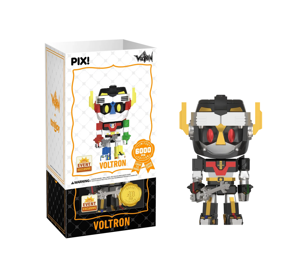 [Thrilljoy] [EXCLUSIVE] Voltron Defender of the Universe - Voltron LE6000 PIX Vinyl Figure (1 in 6 Chance at Chase)