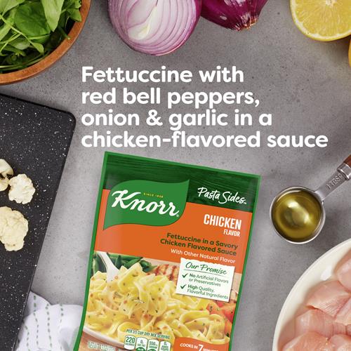 Knorr Pasta Sides Chicken Fettuccine For Delicious Quick Pasta Side Dishes No Artificial Flavors Or Preservatives 4.3 Oz