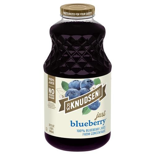 R.W. Knudsen Family Just Blueberry Juice, 32 Ounces