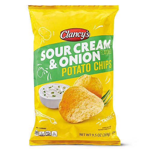 Clancy's Sour Cream and Onion Potato Chips, 9.5 oz