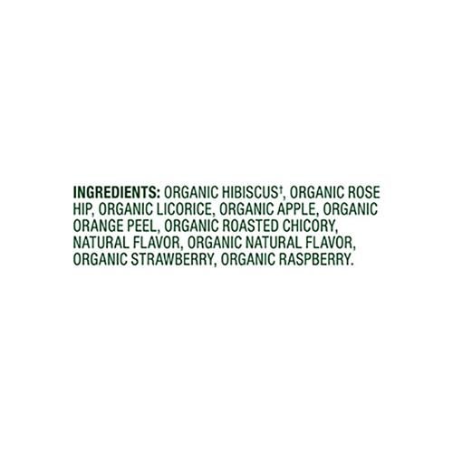 Simple Truth Organic Hibiscus Strawberry Raspberry Tea 20 ct