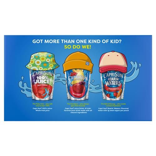 Capri Sun Pacific Cooler Mixed Fruit Flavored Juice Drink Blend, 10 Ct Box, 6 Fl Oz Pouches