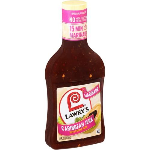 Lawrys Caribbean Jerk With Papaya Juice Marinade, 12 Fl Oz
