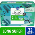 Kroger Ultra Thin Pads with Wings Long Super Size 2 Unscented 32 count
