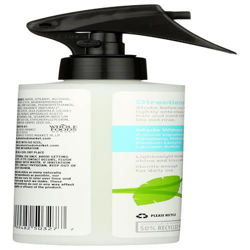 Whole Foods Market, Leave-In Conditioner Spray With Sweet Almond Oil, Coconut Scent, 8 Fl Oz