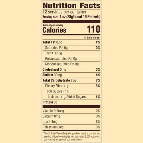 Snyders Of Hanover, Unsalted Mini Pretzels, 12 Oz Bag