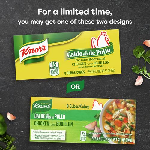 Knorr Cube Bouillon, Chicken, 8 Cubes, 3.1 Oz